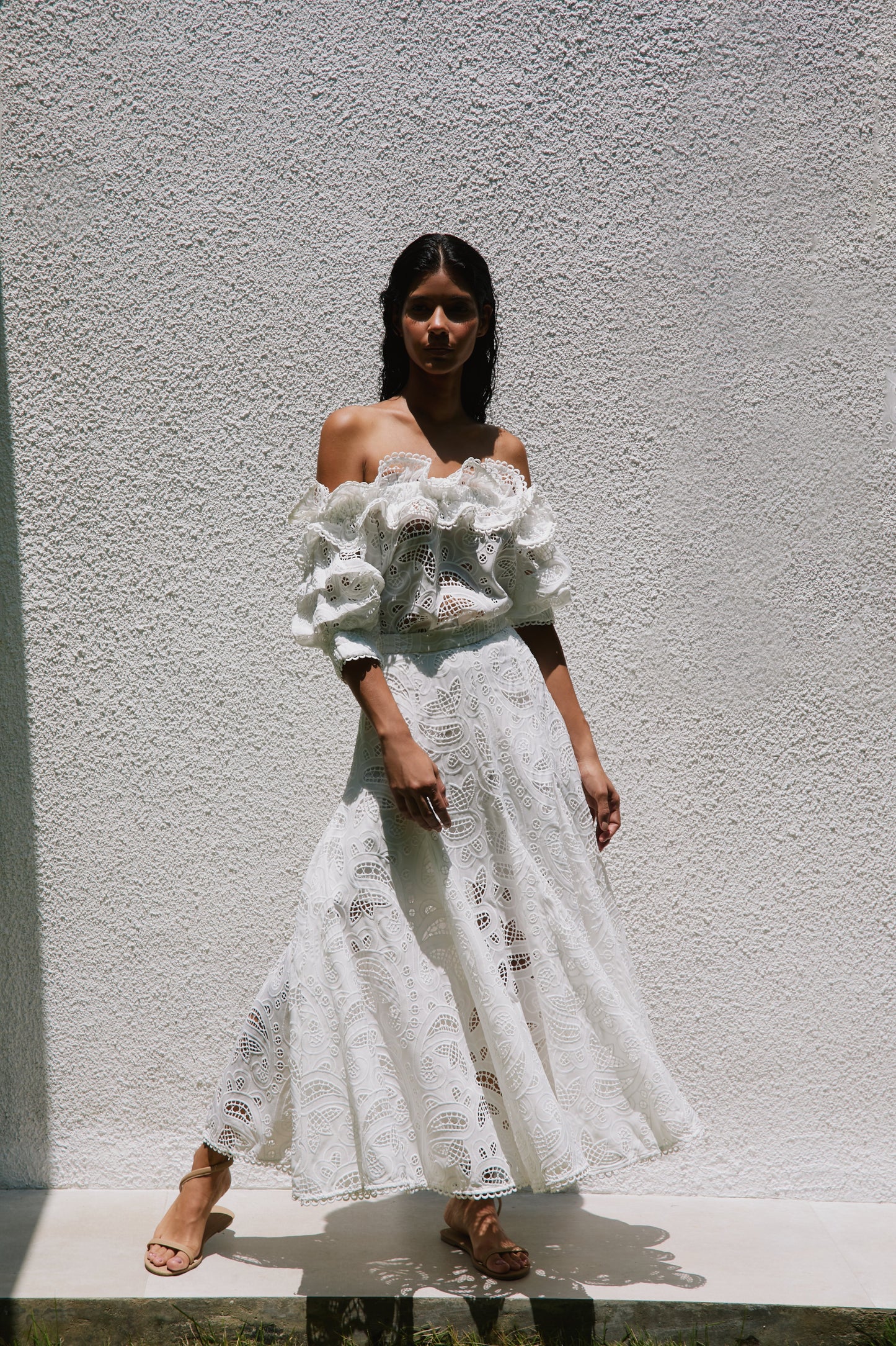 La Botanica Skirt – White Eyelet